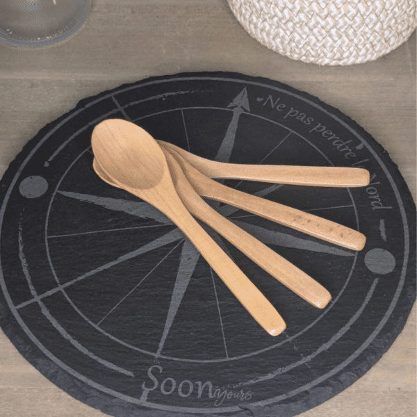 Paire de cuillères à café en bois à personnaliser – Image 3