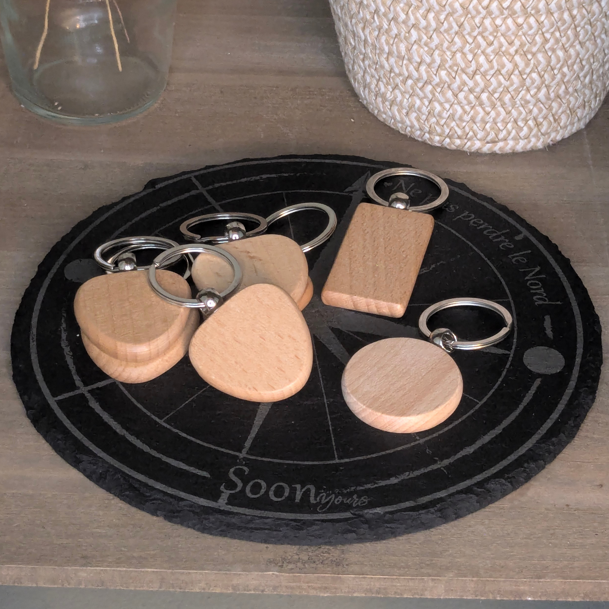 Porte-clés en bois à personnaliser – Image 2