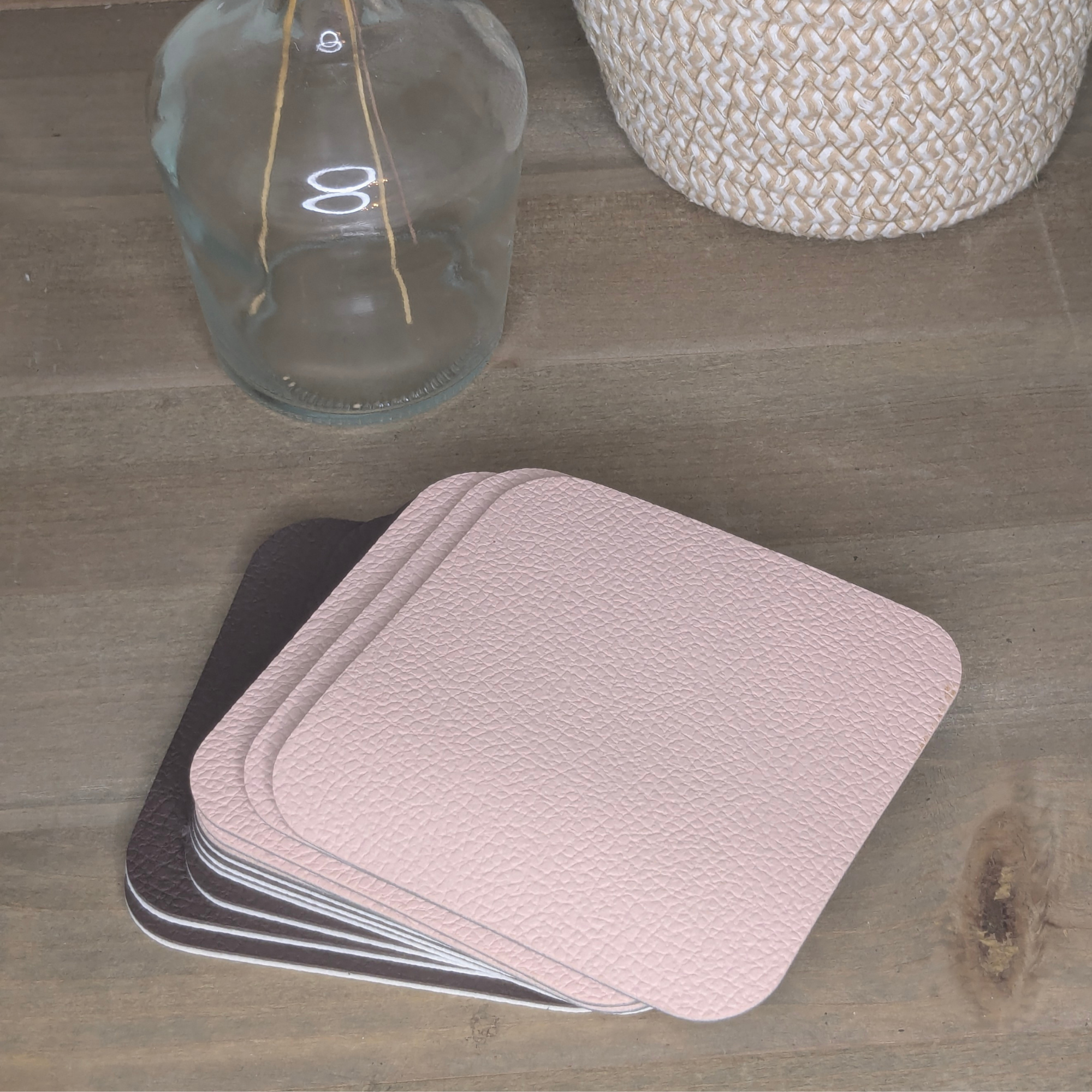 Sous-verres en cuir à personnaliser – Image 4